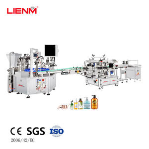 Línea de Llenado y Tapado de Ungüentos y Líquidos Cosméticos de Alta Precisión Personalizada con Control PLC de Motor, Capacidad de 30-55 <span class=keywords><strong>BPM</strong></span> - Product Image 1