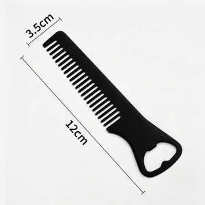 Peigne à barbe personnalisé avec logo, peigne à <span class=keywords><strong>moustache</strong></span> en acier à dents fines, peigne <span class=keywords><strong>de</strong></span> toilettage pour la barbe à domicile ou en salon pour hommes - Product Image 2
