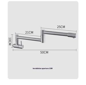 <span class=keywords><strong>Rallonge</strong></span> murale de <span class=keywords><strong>robinet</strong></span> de cuisine moderne à poignée unique en acier inoxydable 304 <span class=keywords><strong>pour</strong></span> eau froide en acier inoxydable 304 - Product Image 6