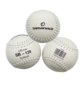 Pelota de Softbol <span class=keywords><strong>Tamanaco</strong></span> SB-120I de 12 Pulgadas, de Alta Calidad, Fabricada con Cuero Blanco de PVC y Núcleo de Corcho - Product Image 1