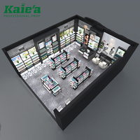 Présentoir en verre de stand de parfum, 1 pièce, pour intérieur, mini magasin