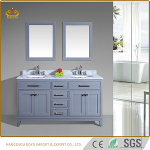 Armoire de salle de bain murale de style moderne meuble de <span class=keywords><strong>douche</strong></span> couleur bois avec miroir LED - Product Image 2