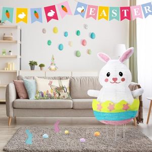 Nicro Nouveauté Lapin de Pâques mignon dans un œuf <span class=keywords><strong>Pop</strong></span>-up pliable Lumineux Ornement extérieur Fête du printemps Décoration de jardin Lapin - Product Image 5