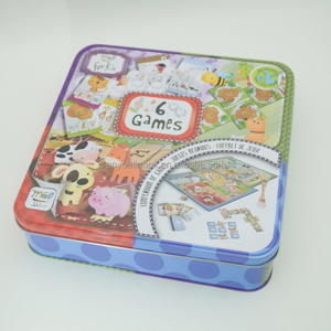 OEM Vente en gros Cartes postales en fer blanc de haute qualité Cartes à jouer imprimées avec logo personnalisé en étain Boîte en fer blanc pour enfants pour l'artisanat - Product Image 5