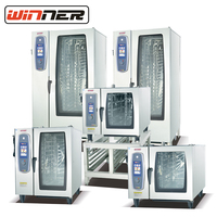 Four combiné commercial 10 niveaux 10*1/1 GN, 380V 18.6kW 360 °   Sonde de température à circulation d'air chaud pour la restauration