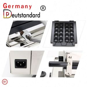 Allemagne Deutstandard NP-81 <span class=keywords><strong>Belge</strong></span> Bruxelles Gaufrier Cube <span class=keywords><strong>Machine</strong></span> à gaufres verticale de forme carrée - Product Image 6