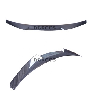 สปอยเลอร์หลังคาร์บอนไฟเบอร์ขัดเงาสไตล์ M4 สำหรับรถ A6 C7 Sedan ปี 2012-2015 ติดตั้งด้วยเทป - Product Image 2