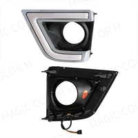 Feu de jour LED DRL blanc jaune clignotant de conduite feu de brouillard accessoires de voiture pour Toyota Corolla 2014 2015 2016