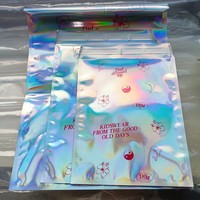 Enveloppes poly holographiques personnalisées avec logo du fabricant, imperméables, auto-adhésives, OEM, DTC, QC pour chaussures et chaussettes, couleur personnalisée