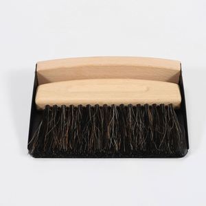Juego de escoba de mano portátil y recogedor metálico, juego de recogedor pequeño y cepillo con mango de madera - Product Image 3