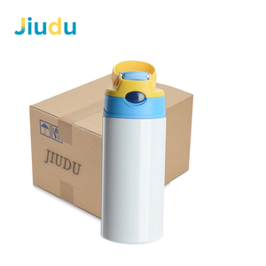 Alice-botellas de agua de acero inoxidable para niños, botellas de agua blancas para sublimación, con tapa y aislamiento, venta al por mayor, 2022 ML, 350 - Product Image 3