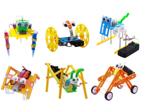 Kits de construction de robots de dessin animé scientifiques STEM, cadeaux, projets d'ingénierie, expériences, jouets éducatifs pour enfants, anniversaire