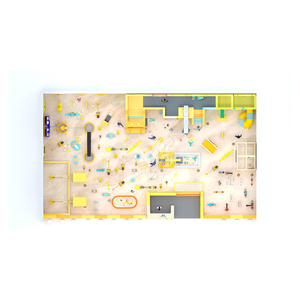 Aire <span class=keywords><strong>de</strong></span> jeux intérieure commerciale pour chantier <span class=keywords><strong>de</strong></span> construction avec piscine à <span class=keywords><strong>sable</strong></span>, zone <span class=keywords><strong>de</strong></span> jeu avec excavatrice, grue et arbre à engrenages, mur <span class=keywords><strong>de</strong></span> <span class=keywords><strong>sable</strong></span> pour centre commercial - Product Image 3