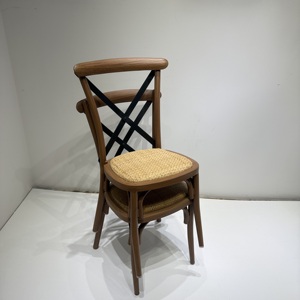 <span class=keywords><strong>Sedia</strong></span> Cross Back in Metallo e Acciaio di Alta Qualità, Impilabile, con Cuscino in Rattan, <span class=keywords><strong>per</strong></span> Matrimoni e Feste, Vendita all'Ingrosso - Product Image 4