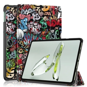 Housse universelle en cuir PU à trois volets pour tablette One Plus <span class=keywords><strong>Pad</strong></span> Go/OPPO <span class=keywords><strong>Pad</strong></span> <span class=keywords><strong>Air</strong></span> <span class=keywords><strong>2</strong></span> Offre Spéciale étui pour tablette veille automatique - Product Image 1