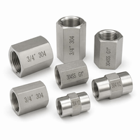 Raccord hexagonal CNC en acier inoxydable 304 BSPP BSPT 3000 PSI, filetage femelle 1/2, 3/4, 1 pouce, surface lisse, usage industriel