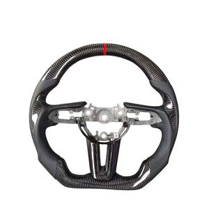 Volante de Cuero y Fibra de Carbono con LED Calefactable Personalizado para <span class=keywords><strong>Mazda</strong></span> 3, 6, CX-30, CX-3, 2019, 2020, 2021, 2022, <span class=keywords><strong>2023</strong></span>, 2024, 2025, 2026 - Product Image 4