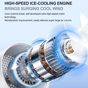 Ventilador de Mano Portátil Mini al por Mayor, 2000mAh, 360° °   Ventilador de mano con abrazadera para manguera, mini ventilador magnético para exteriores e interiores - Product Image 4