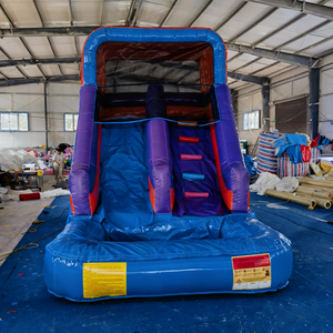 Structure gonflable 3 en 1 avec toboggan et trampoline, imperméable, pour enfants, pour jardin, cour arrière, parc aquatique - Product Image 5