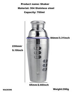 Style européen professionnel 700ml Cocktail Boston Shaker en acier inoxydable fouet boule <span class=keywords><strong>Flair</strong></span> bouteille sortie d'usine pour barman - Product Image 2