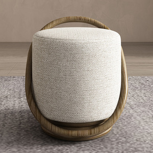 Tabouret bas moderne de luxe pour la maison, l'hôtel, poufs légers pour le salon, la chambre à coucher, la coiffeuse, le repose-pieds pour le changement de chaussures et les cosmétiques - Product Image 4
