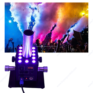 結婚式イベントステージナイトクラブディスコDJエフェクト機器スモークフォグクライオキャノンスモッグメーカー12x3W LED DMXコラムCO2ジェットメタル - Product Image 6