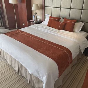 Hotel fornisce una fermata letto di alta qualità Hotel corridori elegante decorativo Hotel Hotel camera arancione verde militare giallo bandiera fine - Product Image 2