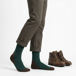 Chaussettes de sport tricotées pour hommes, respirantes, personnalisables avec logo, pour le basketball et le cyclisme, vente en gros OEM - Product Image 2