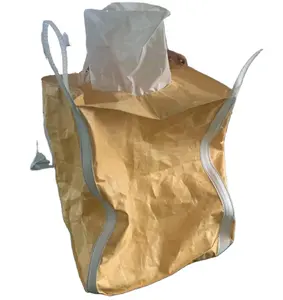 Hesheng PP tecido Jumbo 1 ton big bags 1.5 ton 2ton granel Jumbo Bag dimensão saco de cimento super saco