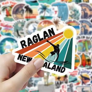 Etiqueta de logotipo de impresión personalizada, botella de agua, pegatina de vinilo impermeable, troquelada pegatina para ordenador portátil, equipaje de guitarra - Product Image 3