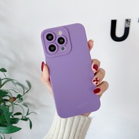 Coque arrière en silicone TPU de luxe pour iPhone 12 15 16 Pro Max Plus, design simple et antichoc avec logo personnalisé