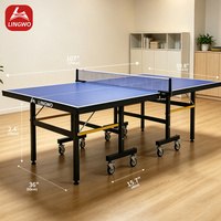 Table de tennis de table pliable et mobile SMC MDF moderne, surface de 5 mm, écologique, durable, équipement d'entraînement sportif, ensemble de tennis de table
