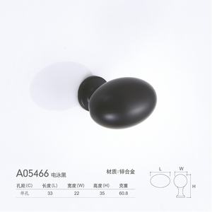 Poignée ovale moderne en alliage de zinc, série couleur Morandi, pour tiroir de meuble, petite poignée à trou unique pour cuisine, chambre, salle de bain, armoire - Product Image 5