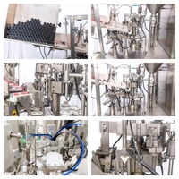 Machine de remplissage semi-automatique Hebo pour bouteilles en plastique et tubes en aluminium, pour liquides et crèmes