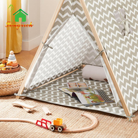 Tente tipi pliable pour enfants, maison de jeu intérieure et extérieure