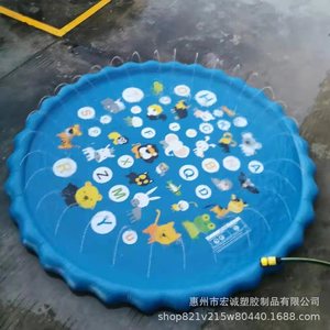 แผ่นรองพ่นน้ำเป่าลมขนาด 170 ซม. ทำจาก PVC ของเล่นน้ำสำหรับใช้ในบ้าน - Product Image 3
