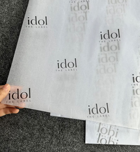 Papier de soie de haute qualité en gros, logo de marque en or, papier d'emballage personnalisé, logo imprimé, papier d'emballage - Product Image 4