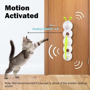 CHUUYU PET nueva forma de gusano inteligente movimiento gato juguete interactivo gato cola juguete móvil con ventosa inteligente gato cola esponjosa juguete - Product Image 4