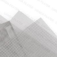 Maille métallique perforée fine LIANDA 316L-2mm, maille carrée 30x30, pour la filtration des produits chimiques et du traitement de l'eau, filtres à air