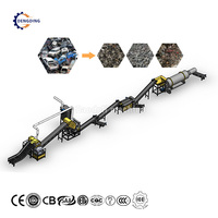 Ligne de production abordable pour le broyage de moteurs et de châssis de voitures en acier, concasseur à marteaux pour la ferraille métallique et l'acier à vendre