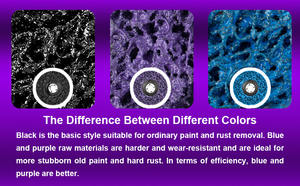 Amoladora de ángulo de acero inoxidable con rueda de nailon de eje azul de la mejor calidad, disco de tira de eliminación de pintura de diamante de pulido Ental - Product Image 4