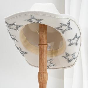 Glitzer-Cowboyhüte mit Strass-Sternen für Junggesellinnenabschiede, Hochzeiten, Werbeaktionen, Werbegeschenke und Partyzubehör - Product Image 4