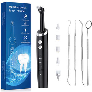 Quotidiano sbiancamento denti dentale lucidatrice in acciaio inox macchina di lucidatura dei denti con il tartaro di calcolo e raschietto per la placca - Product Image 1