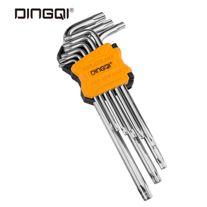 DingQi Set di 9 Chiavi Esagonali Torx Extra <span class=keywords><strong>Lunghe</strong></span> Personalizzate con Trattamento Superficiale in Zinco - Product Image 3