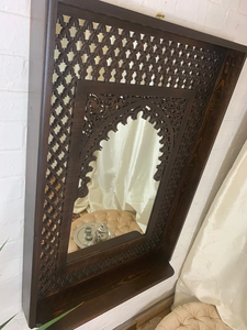 Customize luxurious handcrafted arabesque <strong>moroccan</strong> <strong>mirror</strong> 62.5x42.5cm Boho Furniture - Product Image 4