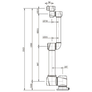 Robot Colaborativo AUBO I10 de 10 kg y 6 Ejes, Longitud del Brazo de 1350 mm, IP54, Alta Velocidad para el Manejo de Materiales en Máquinas - Product Image 1