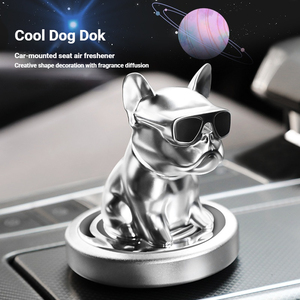 Creative Bulldog Bobblehead Solid <b>Air</b> <b>Purifier</b> <b>Car</b> Dashboard Decoration Natural Evaporation Long Lasting Scent Odor Removal No - Product Image 2