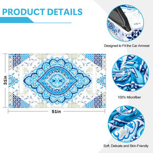 Latest Design Microfiber Golf Cart Seat <b>Cushion</b> <b>Cover</b> Towel <b>Blue</b> Printed Quick Drying Golf Cart Towel Seat <b>Cover</b> Fit 2 Seats - Product Image 5