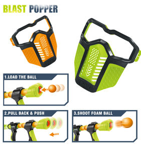 Mainan pistol peluru busa lembut, mainan anak dengan masker pelindung dan pistol peluru busa EVA bertenaga udara - Product Image 4
