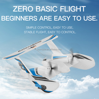 KFPLAN KF603 RC Galaxy Ship, planeur en mode eau et terre, 2,4 GHz, 3 canaux, télécommande, avion à aile fixe en mousse EPP, modèle de jouet